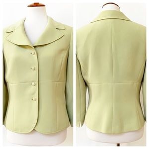 Tahari Pale Green Career Blazer Jacket